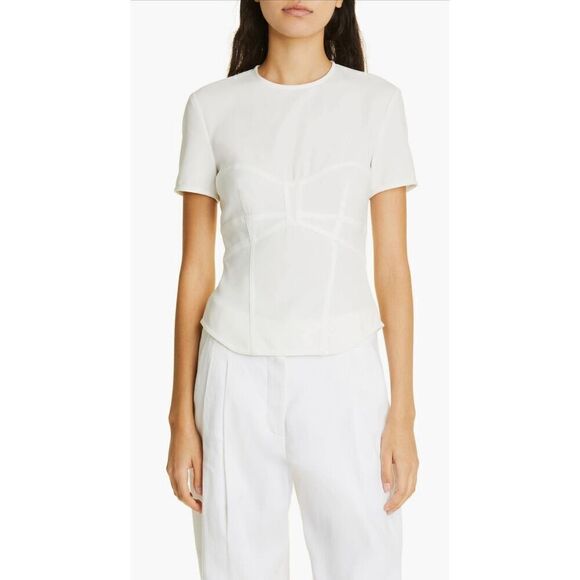 ALC Beau Corset Top in White NWT Size 00 - Picture 1 of 10
